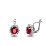 Diamant Rubin Ohrring Barneveld