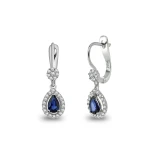 Diamant Tropfen Saphir Ohrring Purmerend
