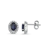 Diamant Saphir Ohrringe