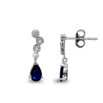 Diamant Tropfen Saphir Miracle Ohrringe Diamant Tropfen Saphir Miracle Ohrringe