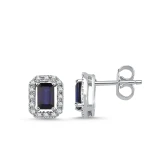 Diamant Saphir Ohrringe Ronse Diamant Saphir Ohrringe Ronse