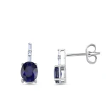 Diamant Saphir Ohrringe Pesaro Diamant Saphir Ohrringe Pesaro