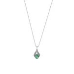 Diamant Smaragd Tulpenkette