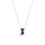 Schwarze Diamant Katzenkette Gold Kitty Schwarze Diamant Katzenkette Gold Kitty