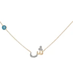 Diamant Arabischer Buchstabe „Şın“ Kette