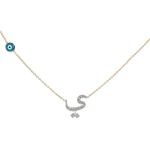 Diamant Arabischer Buchstabe „Ye“ Kette Diamant Arabischer Buchstabe „Ye“ Kette