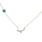 Diamant Arabischer Buchstabe „Be“ Kette