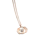 Diamant Goldkette mit Stirnchakra (Ajna)