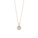 0,25 Karat Solitär-Diamantkette (optische Wirkung) 0,25 Karat Solitär-Diamantkette (optische Wirkung)