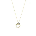 Diamant Rubin Mutter-Baby Kette Diamant Rubin Mutter-Baby Kette