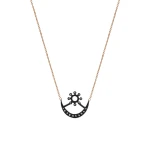 Diamantkette mit Liebessymbol (Osram ne Nsoromma) Adinkra Diamantkette mit Liebessymbol (Osram ne Nsoromma) Adinkra