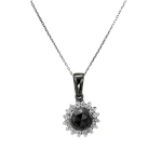 Nachtblume Schwarze Diamantkette Nachtblume Schwarze Diamantkette