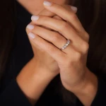 0,60 Karat Diamant 5-Stein Ehering 0,60 Karat Diamant 5-Stein Ehering