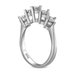 Diamant 5-Stein Ehering (1,25 Ct Optik) Diamant 5-Stein Ehering (1,25 Ct Optik)
