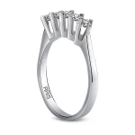 Diamant 5-Stein Miracle Ehering (0,50 Ct Optik)