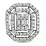 Diamant Fantasie Baguette Ohrringe Diamant Fantasie Baguette Ohrringe