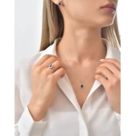 Diamant Saphir Kette