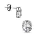 Diamant Fantasie Baguette Ohrringe Diamant Fantasie Baguette Ohrringe