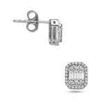 Diamant Fantasie Baguette Ohrringe Diamant Fantasie Baguette Ohrringe