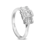 Diamant Tria Baguette Design Ring Diamant Tria Baguette Design Ring