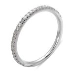 0,18 Karat Diamant Halb-Band Ehering 0,18 Karat Diamant Halb-Band Ehering