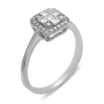 0,40 Karat Diamant Fantasie Prinzess-Schliff Ring 0,40 Karat Diamant Fantasie Prinzess-Schliff Ring