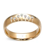 Verlobungsring mit Diamanten Damenmodell (4mm) Verlobungsring mit Diamanten Damenmodell (4mm)