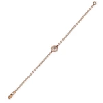 Diamant Nabel-Chakra (Manipura-Solar Plexus) Goldarmband