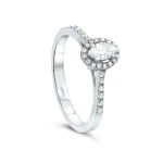 0,28 Karat Diamant Fantasie Markisen Solitärring