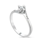 0,25 Karat Diamant Solitärring Ring Davos