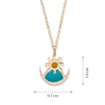 Emaille Liebessymbol Goldkette Emaille Liebessymbol Goldkette