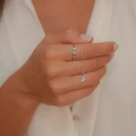 Diamant Augenperlen Kette Diamant Augenperlen Kette
