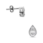 Diamant Baguette Ohrringe
