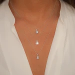 Diamant Baguette Kette