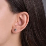 Diamant Fantasie Baguette Ohrringe Diamant Fantasie Baguette Ohrringe
