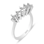Diamant Prinzess Fünfstein Ring