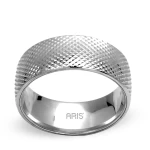 Gemusterter Gold Verlobungsring Herren Modell Gemusterter Gold Verlobungsring Herren Modell