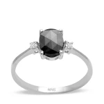 Schwarz-Weiß Diamant Ring
