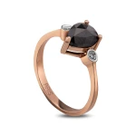 Tropfen Schwarzer Diamant Ring Tropfen Schwarzer Diamant Ring