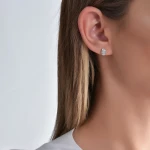 Diamant Fantasie Baguette Ohrringe Diamant Fantasie Baguette Ohrringe