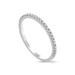 0,15 Karat Diamant Halbkreis Ehering 0,15 Karat Diamant Halbkreis Ehering