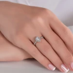 0,50 Karat Diamant Fantasie Tropfen Ring 0,50 Karat Diamant Fantasie Tropfen Ring