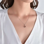 Zultanit (Diaspor) Tropfen Diamant Kette
