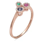 Bunter Diamant Ring