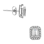 Diamant Baguette Ohrring Diamant Baguette Ohrring
