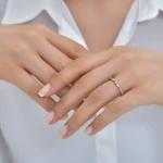 Diamant Reihe Stein Baguette Ring Diamant Reihe Stein Baguette Ring