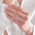 0,27 Karat Diamant Halbkreis Ring 0,27 Karat Diamant Halbkreis Ring