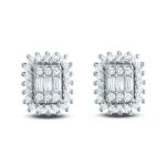 Diamant Baguette Ohrring