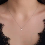 Diamant Tropfen Kette