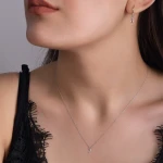 Diamant Tropfen Kette